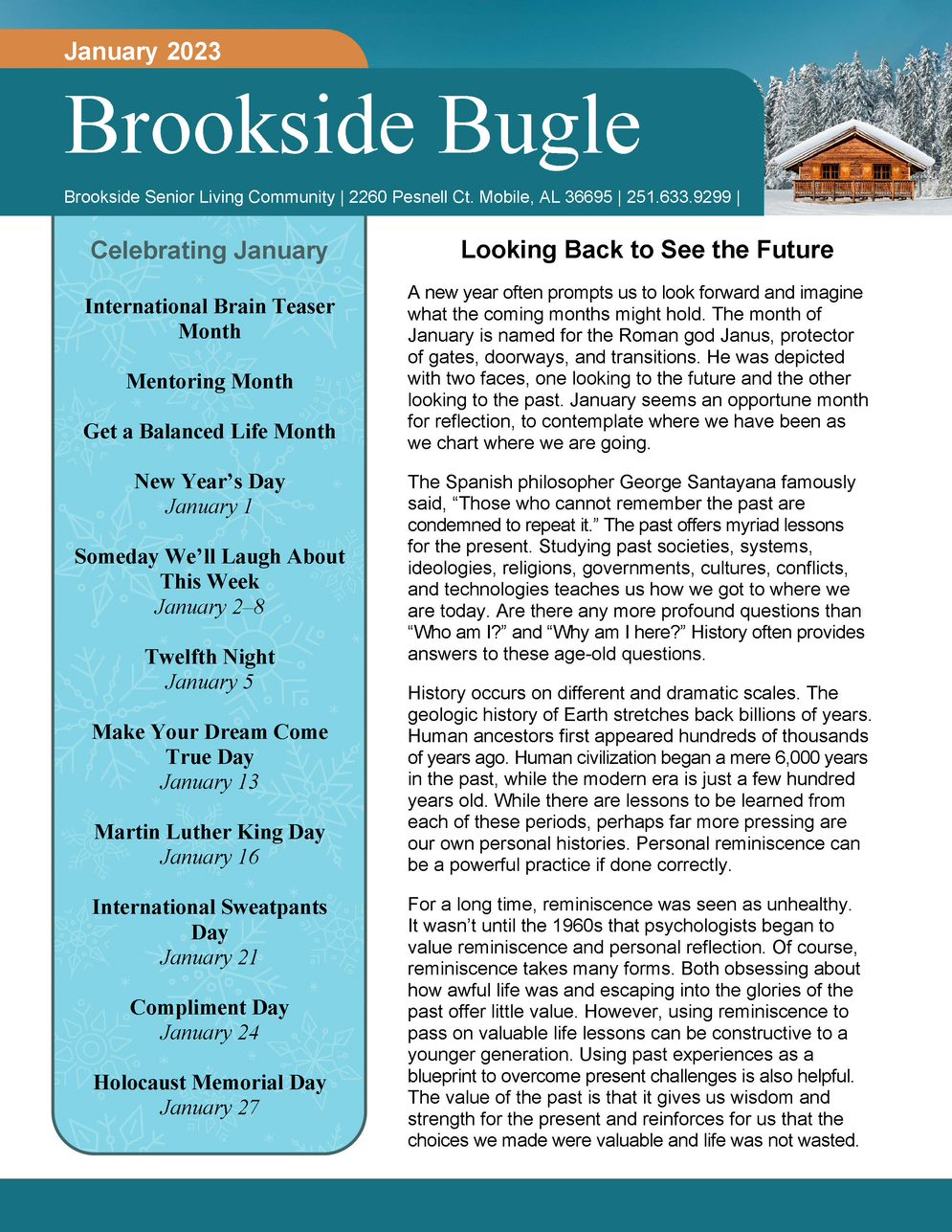 1 Brookside Senior Living Activity Calendar