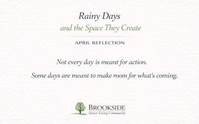 Rainy Days and the Space They Create