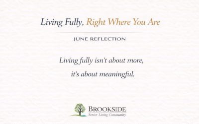 Living Fully, Right Where You Are