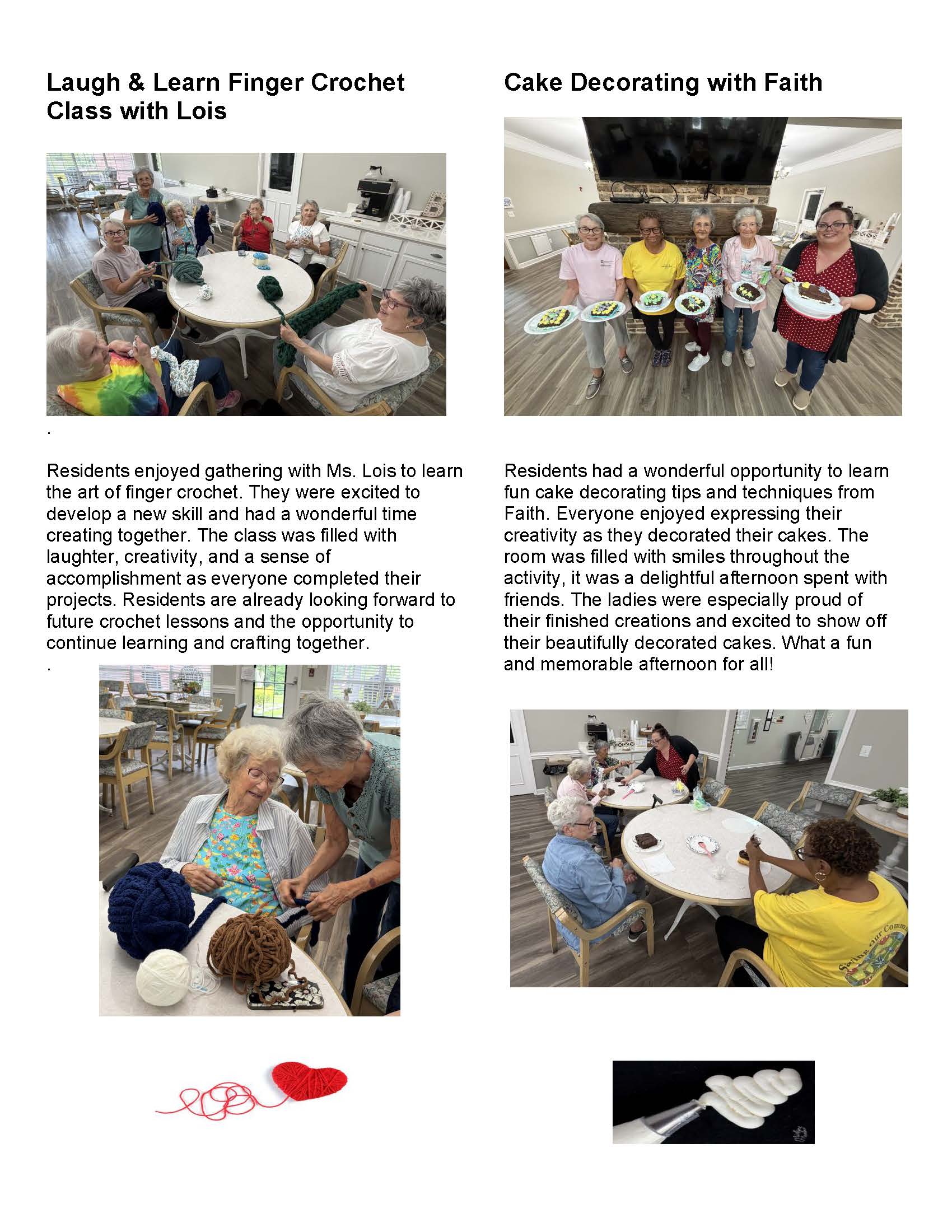 Brookside Senior Living Activity Calendar