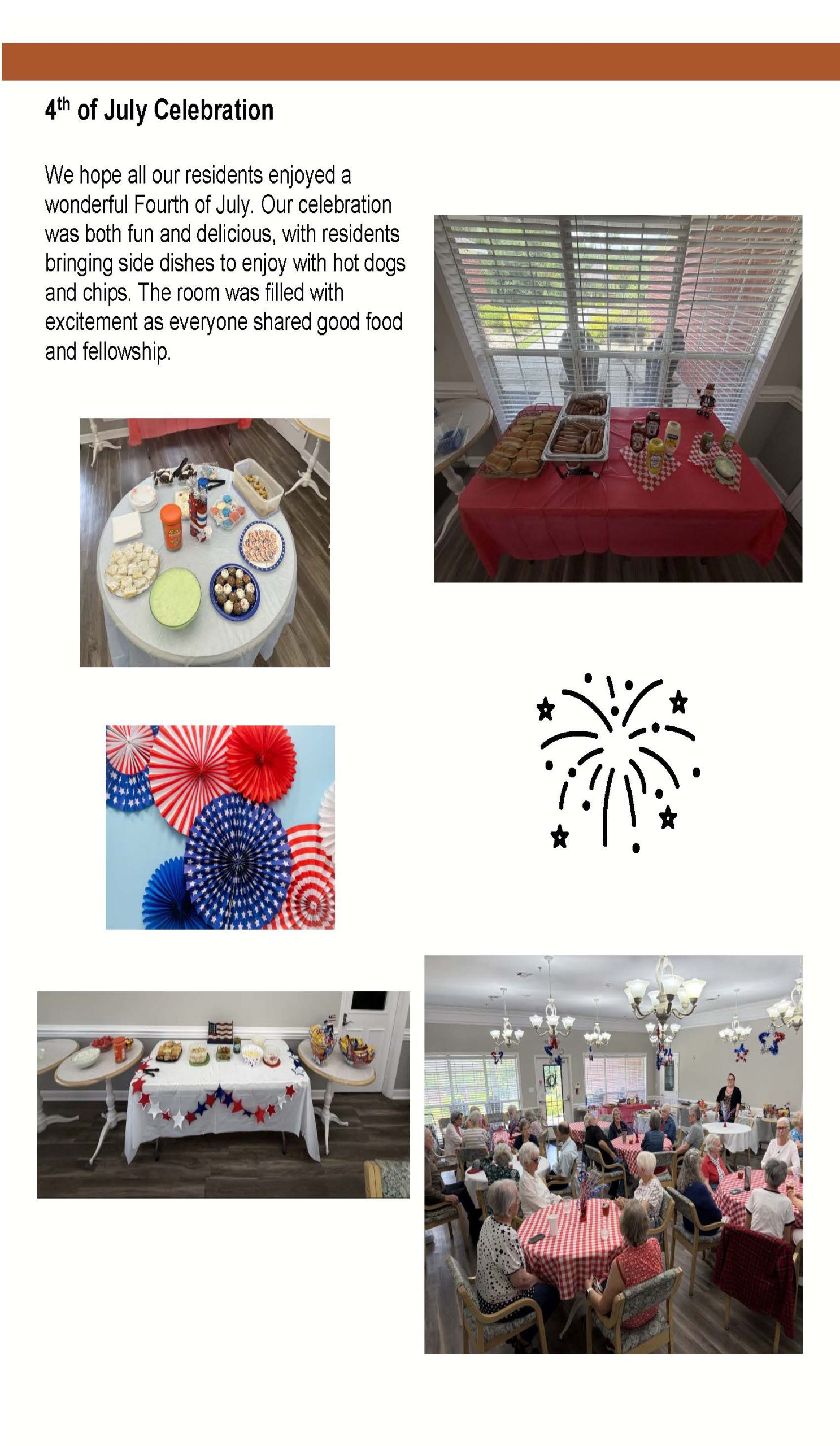 Brookside Senior Living Activity Calendar